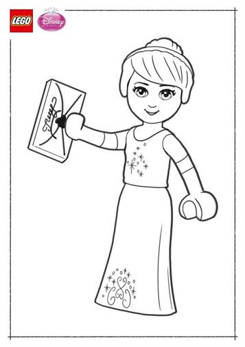 Kids-n-fun | 11 Kleurplaten van Lego Disney Prinsessen